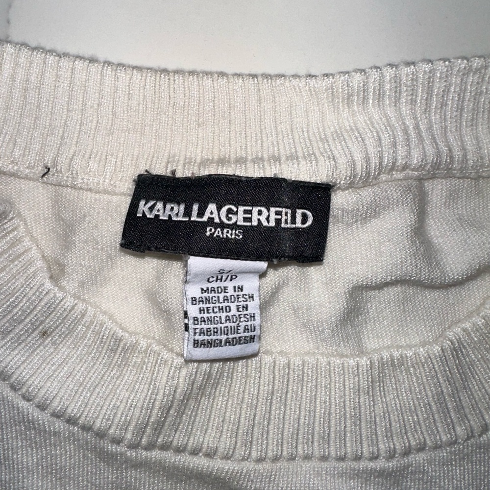 Karl Lagerfeld Cream Sweater